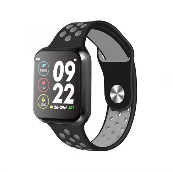 ggyklho-fy-4-600x594 (1) F9 Smart Watch Full Touch Screen, Massages & Calls Compatible with Android and iOS Black & Gray Color - Image 1