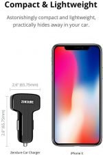 Zendure Quick Charge Dual USB Car Charger Black Color - Image 6