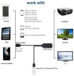 HDTV Cable HDMI HD Video Adapter 1080P Smart Converter Cable for Apple, Android and IPhone HD Plug and Play - 2m - Image 4