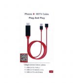 HDTV Cable HDMI HD Video Adapter 1080P Smart Converter Cable for Apple, Android and IPhone HD Plug and Play - 1m