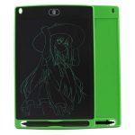 LCD Writing Tablet 8.5 Inch Doodle Pad Portable Electronic Writer Environmental Writing and Drawing Memo Board drawing and writing board with pen and one-click self-scanning Green Color