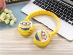 Minions Wireless Bluetooth Headset – Microphone – FM Radio – Memory Card Slot – Foldable Compatible with mobile and computer