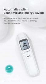 ⁦ترمومتر رقمي JOYROOM بالأشعة تحت الحمراء وعدم الاتصال المباشر قراءة سريعة شاشة LCD وذاكرة لتخزين القرائات⁩ - الصورة ⁦3⁩
