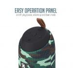 ⁦سماعة بلوتوث K37 صغيرة الحجم صوت ثلاثي الأبعاد - مكالمات - راديو اف ام - منفذ USB منفذ لكارت الميموري - شكل كلاسيكي متواقفة مع جميع الاجهزة لون جيشي⁩ - الصورة ⁦4⁩