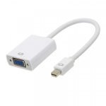 Mini Display Port To Vga Cable Adapter Converter For Macbook - White