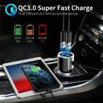 Fm Transmitter Car With Charger Car Mp3 Player for car hands free receiver Car Kit with Mic - TF Card - USB Drive - AUX Play for iPhone,iPad and Other Android Phones - BC49BQ - Image 8