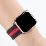 Magnetic Bracelet Stainless Steel 42mm For Apple Watch Black & Red Color - Image 4
