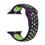 Bracelet silicone 38mm For Apple Watch Purple & Green Color