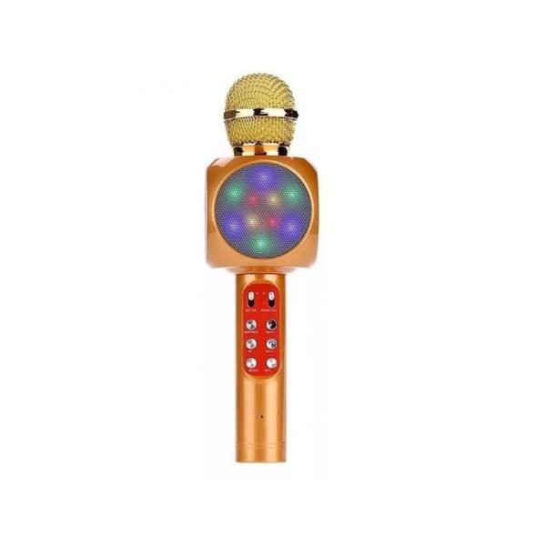 xfghsrgh-5-600x600 Wireless Karaoke Microphone Portable Handheld Bluetooth Condenser Microphone and Speaker Gold Color - Image 1