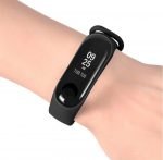 Bracelet silicone for Xiaomi 3 & Xiaomi 4 Watch Band Black Color - Image 2