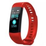 Y5 Smart Watch Touch Screen Compatible with Android and iOS Red Color