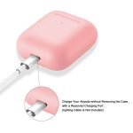 ⁦حافظة وواقي من السيليكون لسماعات ابل ايير بودز برأس منفصله لون زهري⁩ - الصورة ⁦5⁩