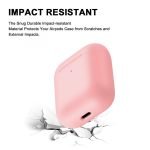 ⁦حافظة وواقي من السيليكون لسماعات ابل ايير بودز برأس منفصله لون زهري⁩ - الصورة ⁦3⁩