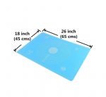 ⁦مفرش سيليكون للعجين والبيتزا مع القياسات لفرد البيتزا - مقاس 45 * 64 سم - أزرق⁩ - الصورة ⁦9⁩