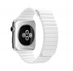 Bracelet Magnetic Leather 38mm For Apple Watch White Color