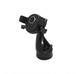 Mobile holder Auto Close For car installed in the glass or the dashboard for easy and safe talking and driving - Black