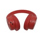 ⁦بوي سماعة رأس لاسلكية بلوتوث قابلة للطي متوافق مع الموبايل والكمبيوتر لون أحمر⁩ - الصورة ⁦6⁩