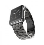 ⁦سوار ستانلس ستيل 42 مم لساعة ابل واتش لون أسود⁩ - الصورة ⁦2⁩