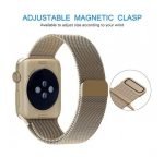 ⁦سوار مغناطيسي ستانلس ستيل 38 مم لساعة ابل واتش لون نحاسي⁩ - الصورة ⁦4⁩