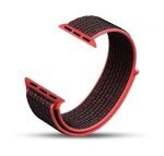 Bracelet Nylon 42mm For Apple Watch Balck & Red Color - Image 3