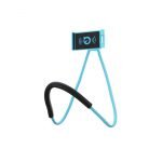 A flexible multi-use mobile holder that can bend 360 degrees in all directions - PW100 - Blue