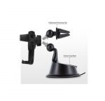 Mobile holder Auto Close installed in the glass or the dashboard or air conditioning slot for easy and safe talking and driving - B29 -Gray - Image 5