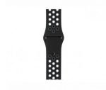 Bracelet silicone 38mm For Apple Watch Black & Gray Color - Image 2