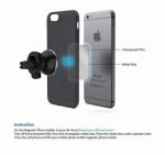 Car Magnet Mobile holder 360 Rotating installed on the air conditioning slot compatible with all Mobile - B31 - Red - Image 7