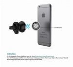 Car Magnet Mobile holder 360 Rotating installed on the air conditioning slot compatible with all Mobile - B31 - Red - Image 6