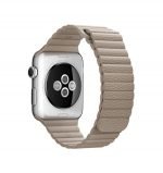 Bracelet Magnetic Leather 38mm For Apple Watch Gray Color