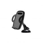 Mobile holder 360 Degree installed in the glass or the dashboard for easy and safe talking and driving - B27 - Gray