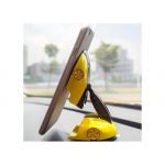 Mobile holder 360 Degree installed in the glass or the dashboard for easy and safe talking and driving -  B22 - yellow - Image 2