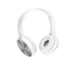 Sony Wireless Bluetooth Headset – Microphone – FM Radio – Memory Card Slot – Foldable Compatible with mobile and computer White Color (The product packaging is only damaged and the product is in good condition) - Image 2