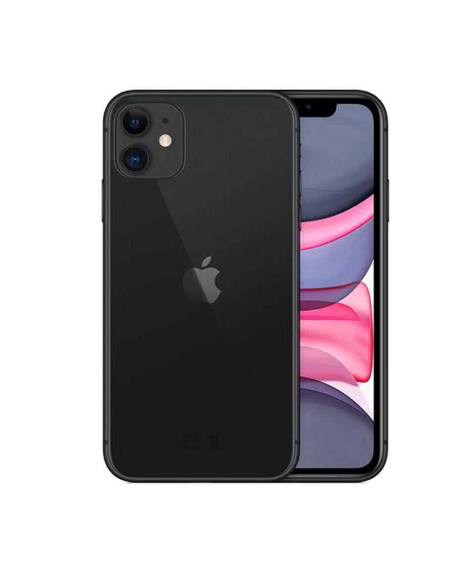 ip11 -Black Apple iPhone 11 - 128 GB 4 GB RAM - Single SIM & E-SIM - Black - Image 1