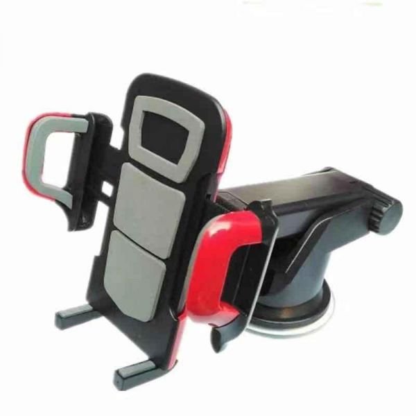 Mobile holder 360 Degree installed in the glass - LS-20 / Red Color