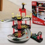 Toy Cars Race Track Kids Parking Garage Lot Play Helicopter Multi Story Fast - Image 3