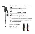 Stick walking for older men and women - suitable for all heights - Image 3