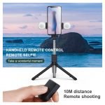 ⁦عصا سيلفي مع حامل ثلاثي القوائم مدمج بها كشافين اضاءة - بلوتوث لالتقاط الصورة - ٧٠ سم قابلة للطي - H831⁩ - الصورة ⁦6⁩