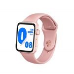 G63L Smart Watch with Body Temperature-oxygen level-heart rate-Blood pressure-Massages & Calls Compatible with Android and iOS Rose Gold Color