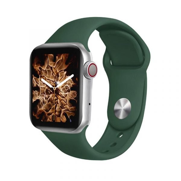 MC57 Smart Watch 40MM-SERIES 6 - Full touch screen- supports Arabic language - measures blood oxygen, heart rate, blood pressure, call and message alerts, compatible with Android and IOS, Green Color