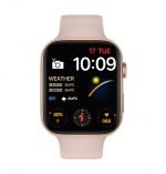 FK88 Smart Watch 44MM-SERIES 6 - Full Touch Screen, All watch Buttons Work with 2 Fabric & Silicone Straps, Support Arabic language, compatible  Android & IOS, Gold Color - Image 7