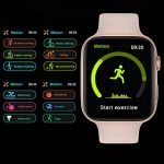 FK88 Smart Watch 44MM-SERIES 6 - Full Touch Screen, All watch Buttons Work with 2 Fabric & Silicone Straps, Support Arabic language, compatible  Android & IOS, Gold Color - Image 3