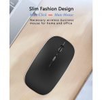 WiWU Rechargeable Mouse Bluetooth & Wireless - Silent to eliminate clicking sounds WM101-Black - Image 5