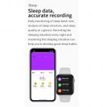 K90 Smart Watch Full Touch Screen, Massages & Calls Compatible with Android and iOS Silver Color - Image 3