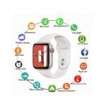 U78 Smart Watch with Body Temperature-oxygen level-heart rate-Blood pressure-Massages & CallsSupports the Arabic language Compatible with Android and iOS Silver Color - Image 4