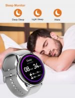 S8 Smart Watch Touch Screen Compatible with Android and iOS - Silver - Image 2