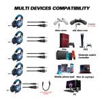 Gaming Headset ERXUNG - j5 For Mobile & Playstation & Computer With Microphone And Led Light - Stereo Surround Sound - Image 4