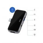 WiWU T5 Pro 4 in 1 USB-C Hub for MacBook & Smartphones & iPad Pro - Image 3