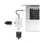 WiWU A20VH 2 in 1 Type-C to VGA & HDMI for MacBook - Image 4