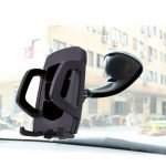 حامل موبايل للسيارة متوافق مع جميع الأجهزة - WH-07 - أسود